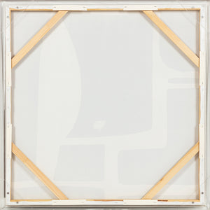 Cuadro de pared Merton pintada a mano con marco acrílico (40″ × 40″)
