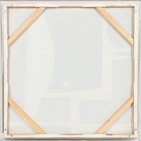 Cuadro de pared Merton pintada a mano con marco acrílico (40″ × 40″)