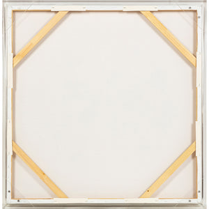 Cuadro de pared Enfield pintada a mano con marco acrílico (40″ × 40″)