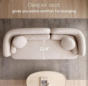 Colección de sofá Boucle de estilo japonés