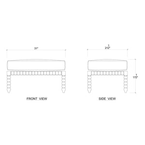 Sillón Bramble Cholet con otomana