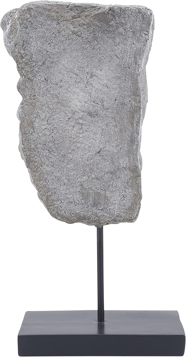 Escultura abstracta de media cara