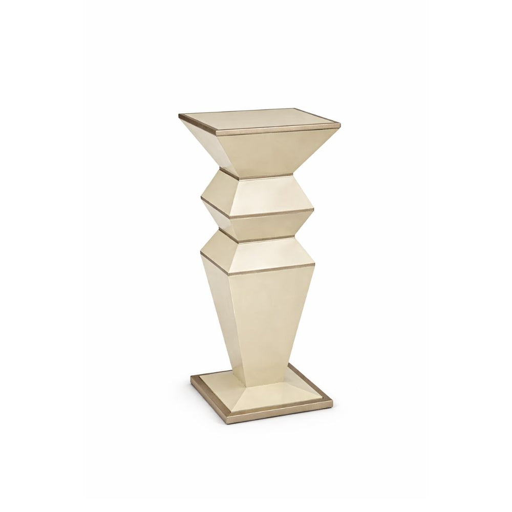 Pedestal decorativo geométrico