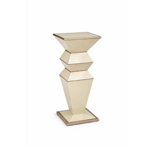 Pedestal decorativo geométrico