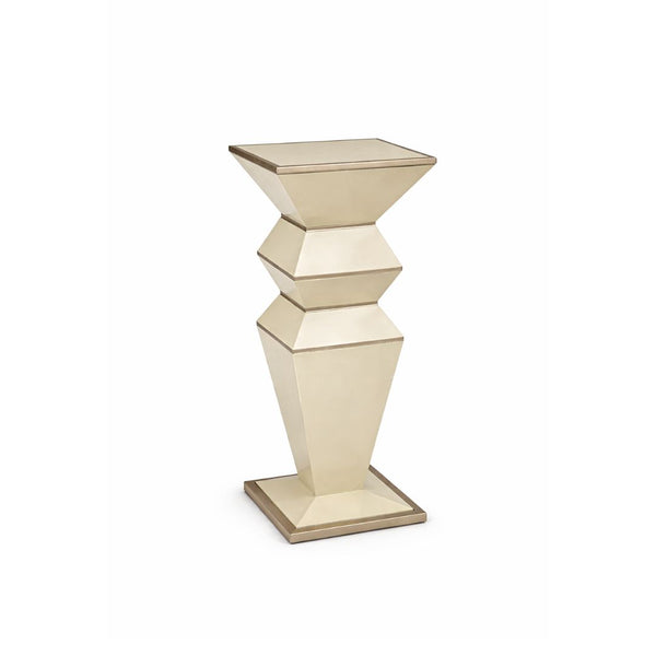 Pedestal decorativo geométrico
