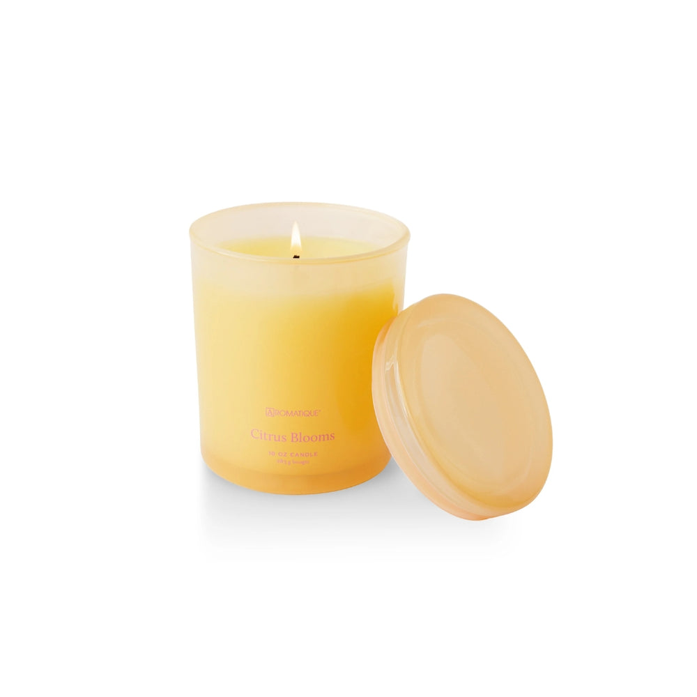 Vela aromática Citrus Blooms en vaso de vidrio – colección Foundry